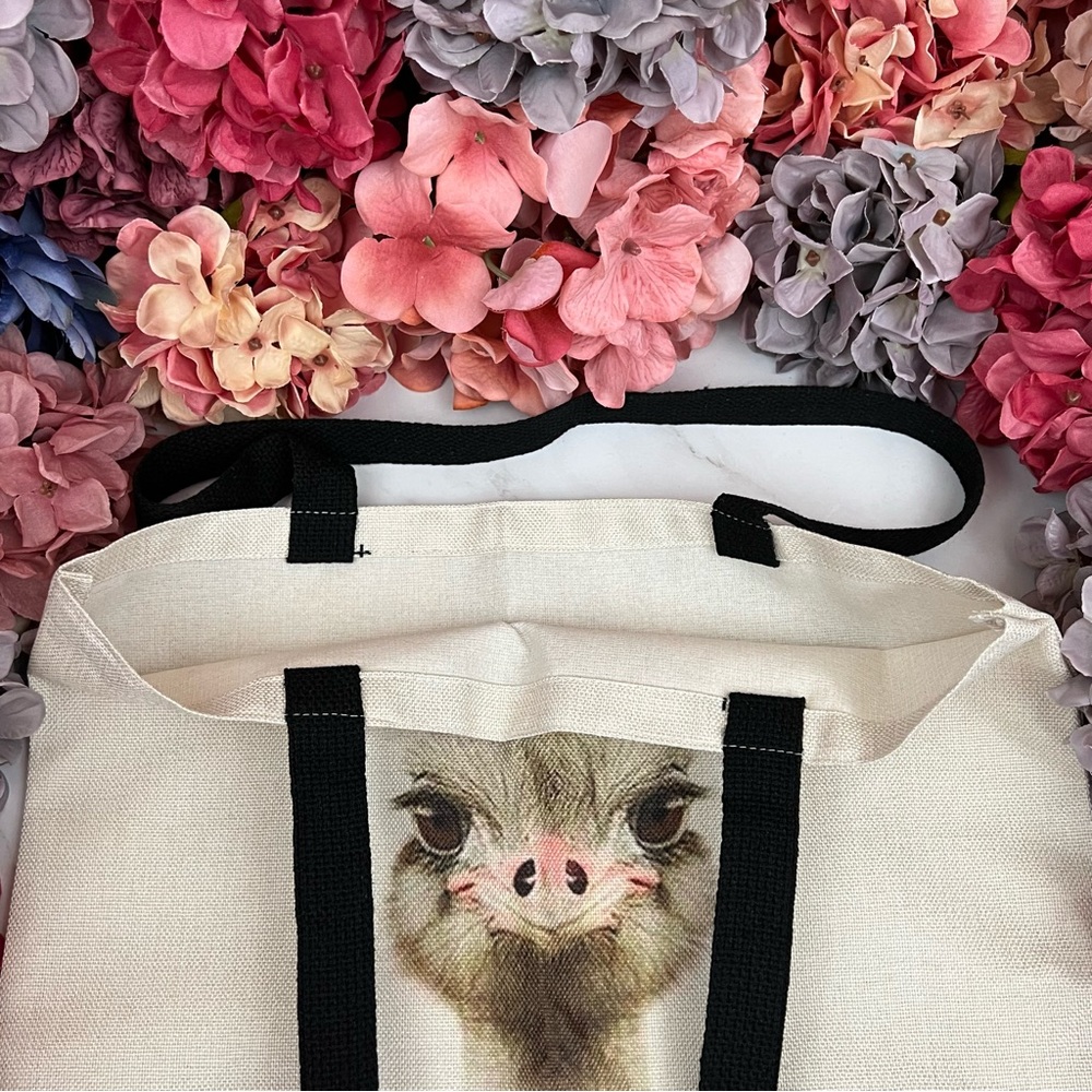 Eco-Friendly Folding Ostrich Tote Bag - Picture 10 of 13